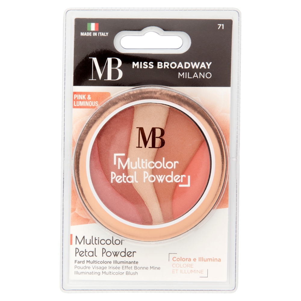 Miss Broadway Multicolor Petal Powder Fard Multicolore Illuminante Pink & Luminous 9 g